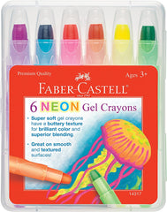 6ct Neon Gel Crayons