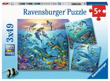 Ocean Life 3 x 49 pc Puzzle