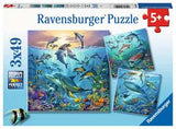 Ocean Life 3 x 49 pc Puzzle