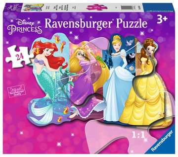 Pretty Princesses 24 pc Shaped Floor Puzzle