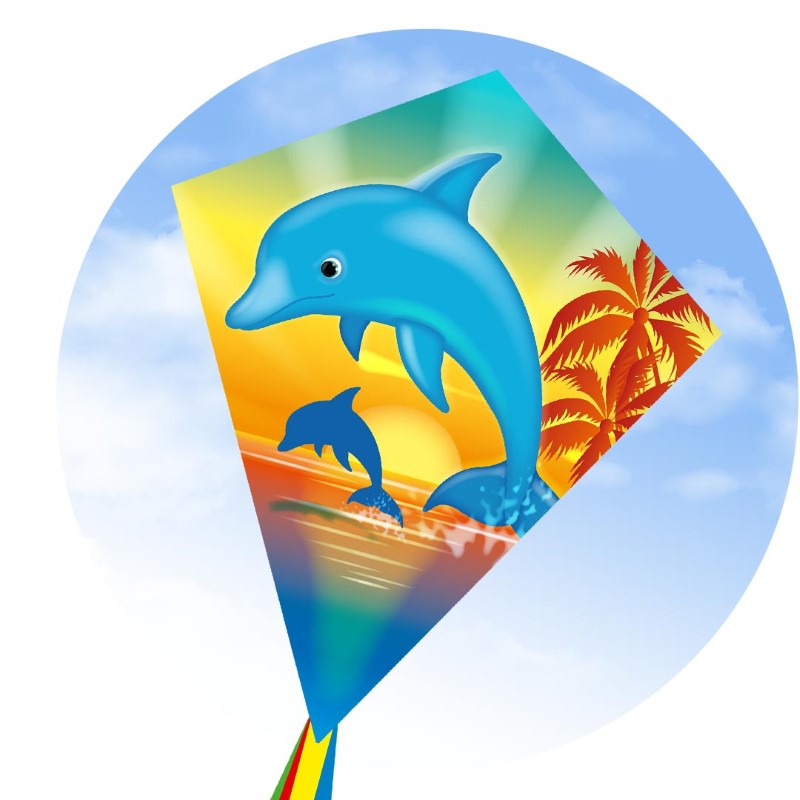Dolphin Sunset 70cm / 28" Eddy