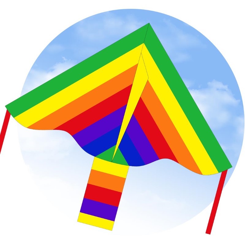 Rainbow Kite 85cm Ecoline