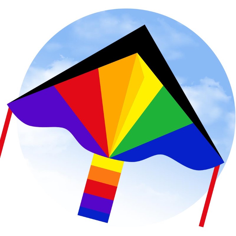 Rainbow Kite 120cm Ecoline