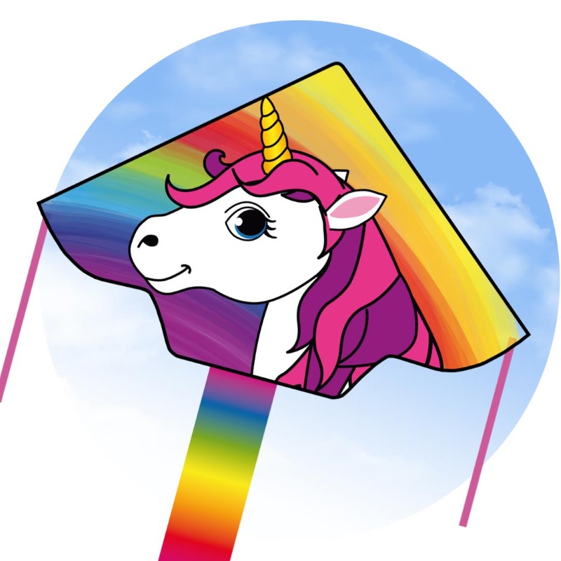 Unicorn Kite 120cm Ecoline