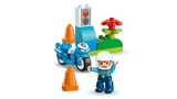 Blue Police Motorcycle