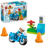 Blue Police Motorcycle