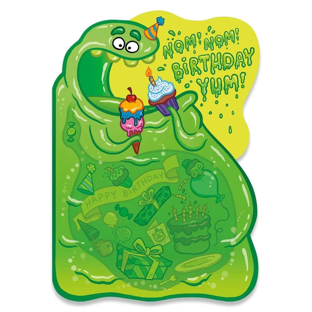 Blob Party Card Neon