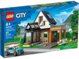 Family House and Electric Car