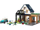 Family House and Electric Car