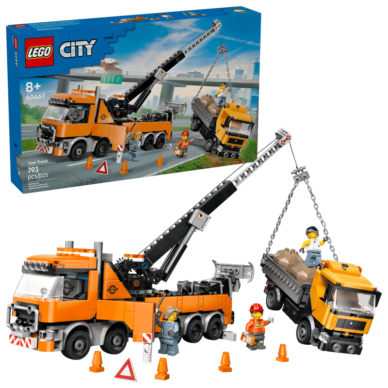 Heavy-Duty Recovery Tow Truck with Crane