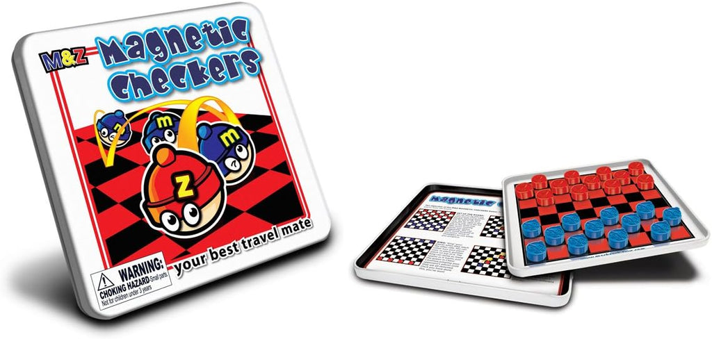 Checkers Magnetic Travel Game