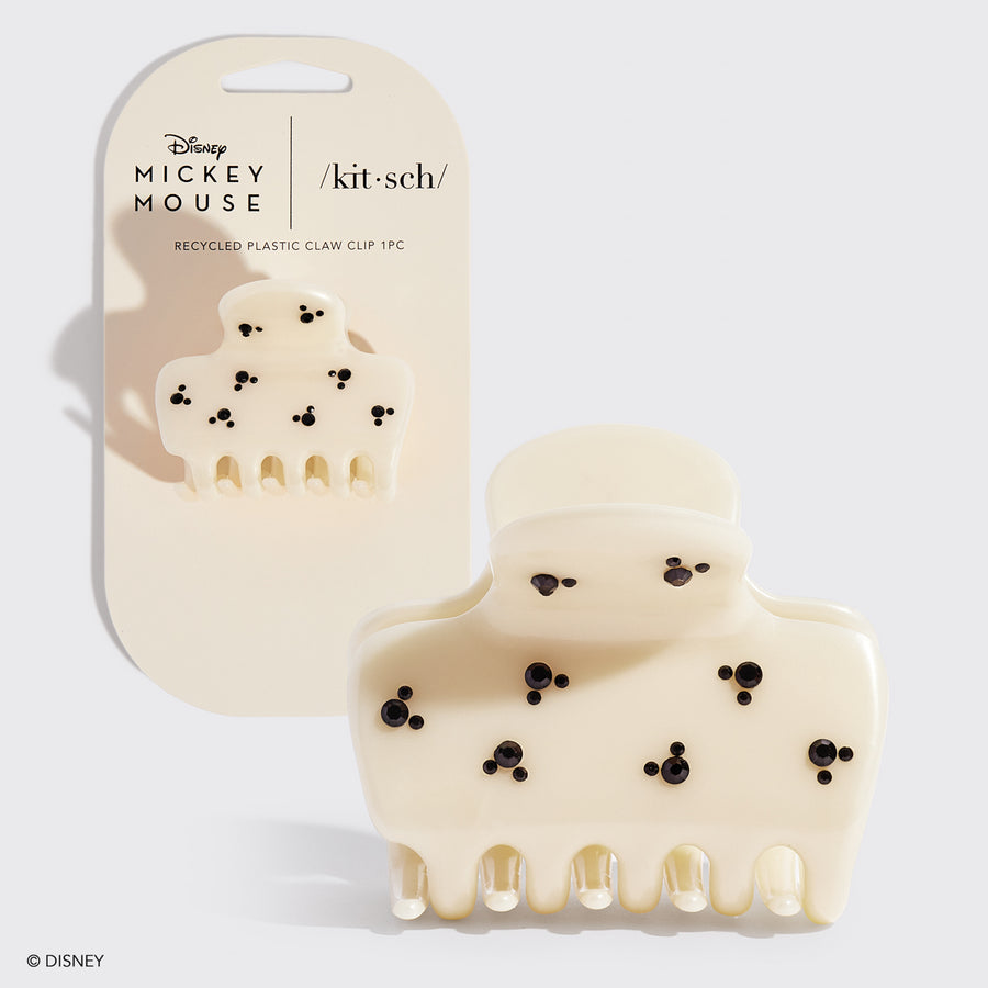 Puffy Clawclip 1pc Cream Kitsch & Mickey and Minnie