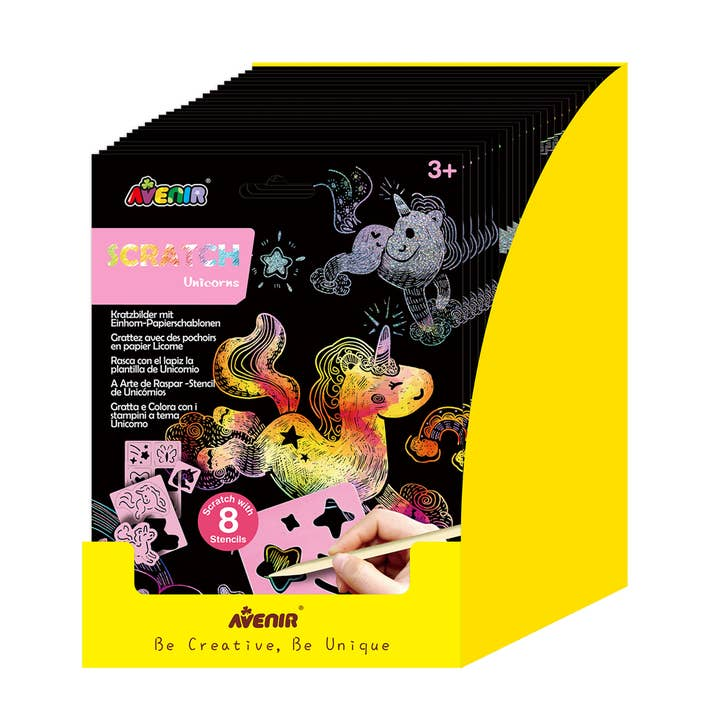 Scratch with Stencil 4 Styles Full Display