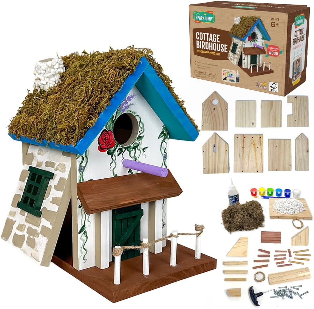 Cottage Birdhouse Woodworking Kit