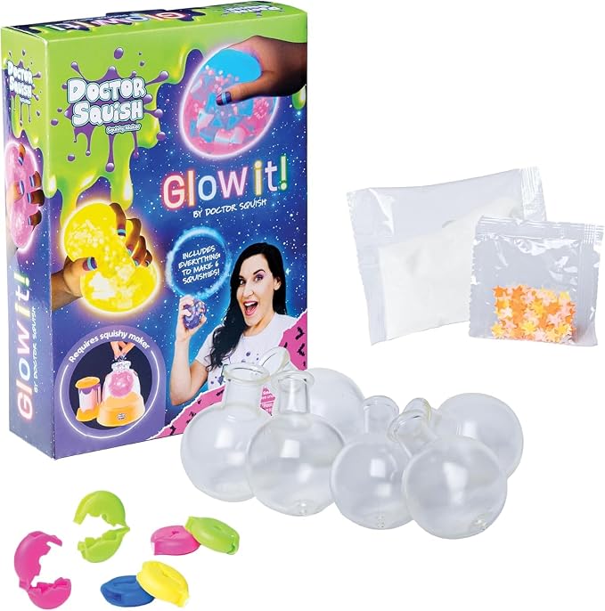 Doctor Squish Squishy Pack Refill, Glow-It Edition
