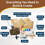 Cottage Birdhouse Woodworking Kit