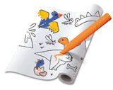 Dino World Coloring Roll Kit