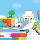 Traffic Blocks 'N' Crayons