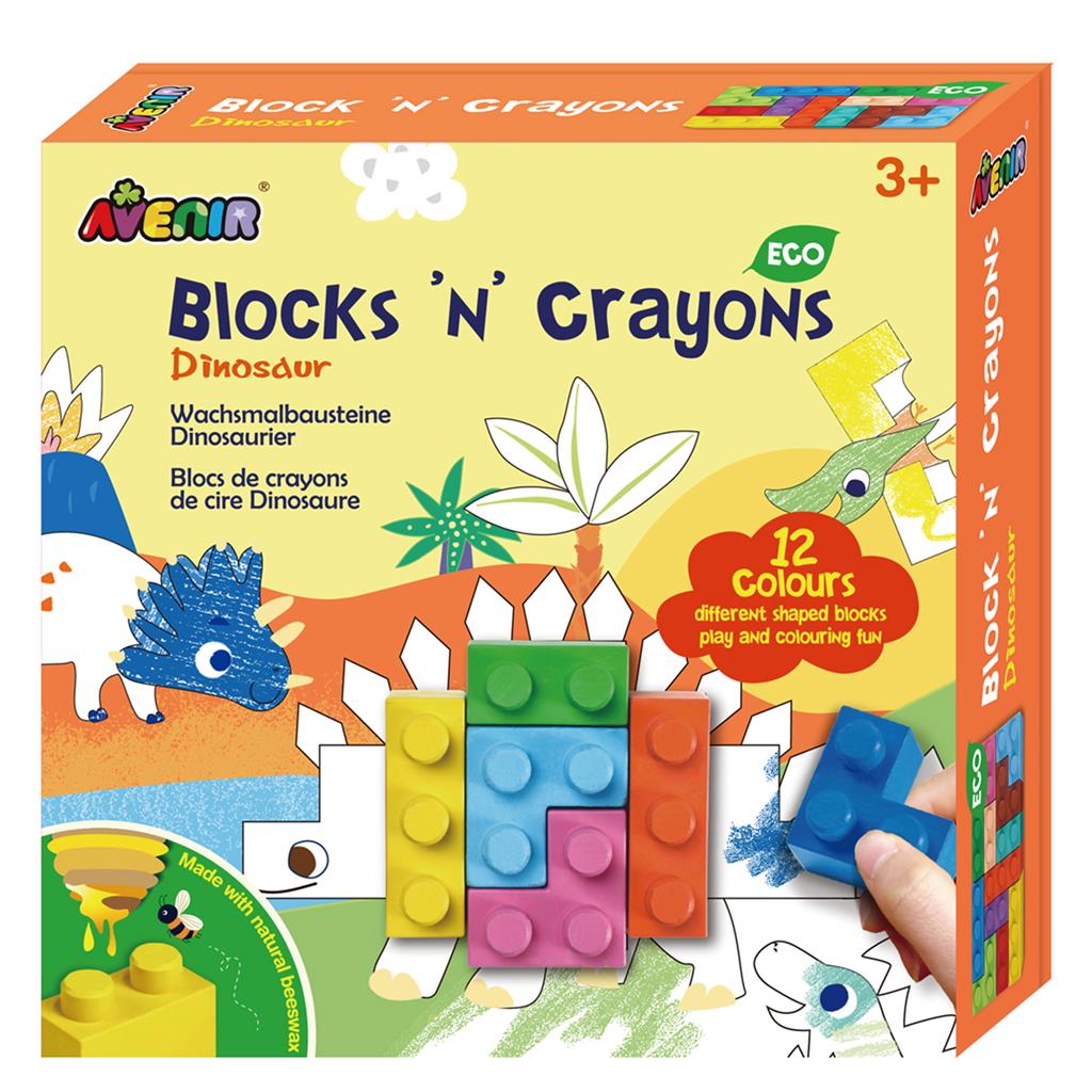 Dinosaur Blocks 'N' Crayons