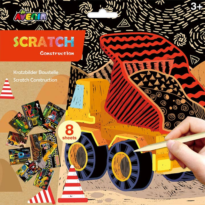 Construction Scratch Art Junior