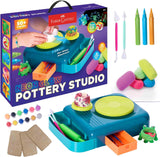 Neon Glow Pottery Studio