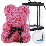 Rose Bear 10in