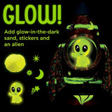 Rocket Ship Glow In The Dark Sand Art