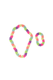 Sweet Tart Heart Necklace & Bracelet Set, 2pc