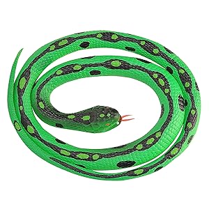 GREEN GARDEN RUBBER SNAKE-M