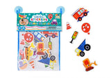 BATH STICKERS-THINGS THAT GO (IN BAG)