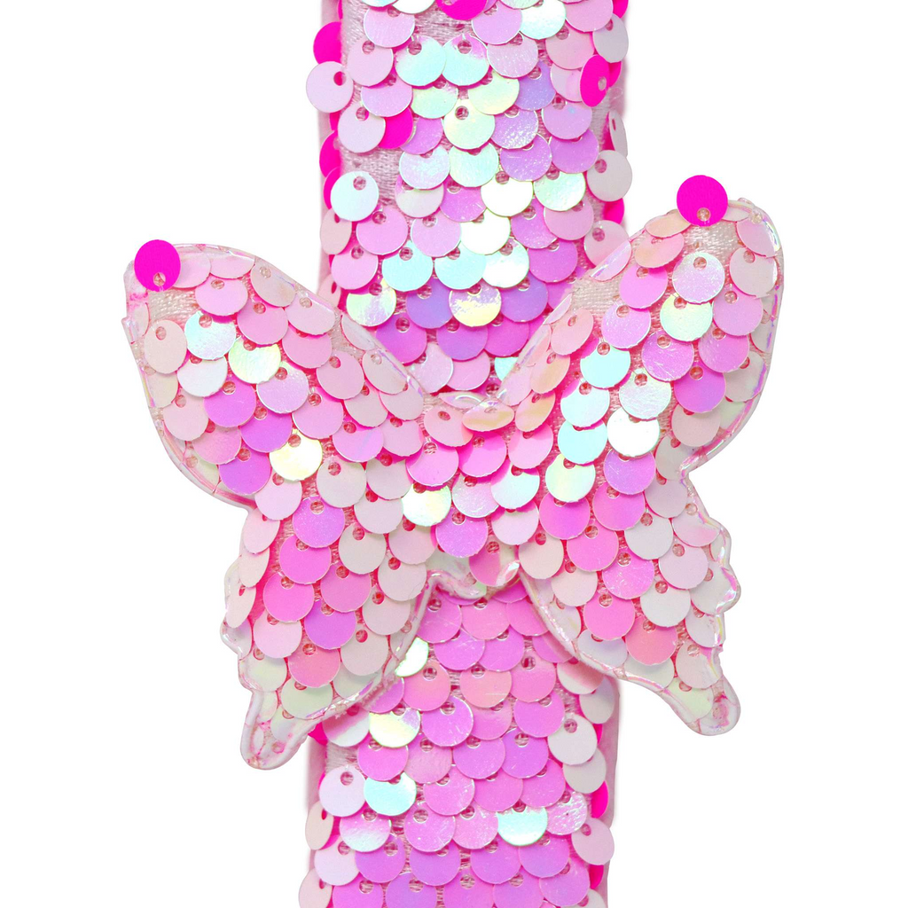 Slap Bracelet Butterfly Sequin