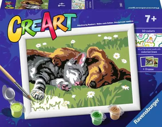 CreArt: Sleeping Cat and Dog