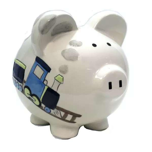 Box Car Train Piggy Bank