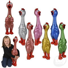 24" Giant Sparkle Rubber Chicken