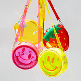 Jelly Pink Smiley Handbag