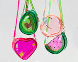 Jelly Sparkling Heart Emoji Handbag