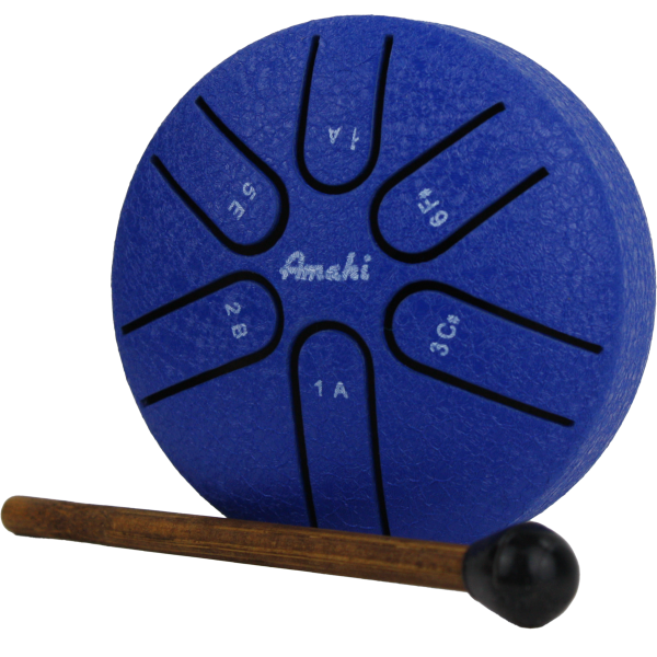 3" Steel Tongue Drum, Blue