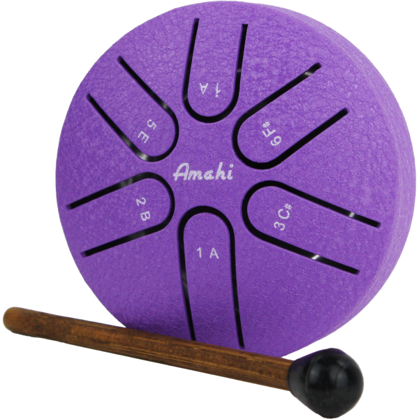 3" Steel Tongue Drum, Purple
