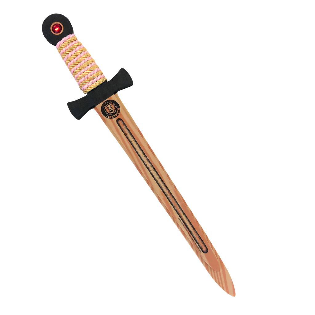 Pink & Gold Medium Woodylion Sword