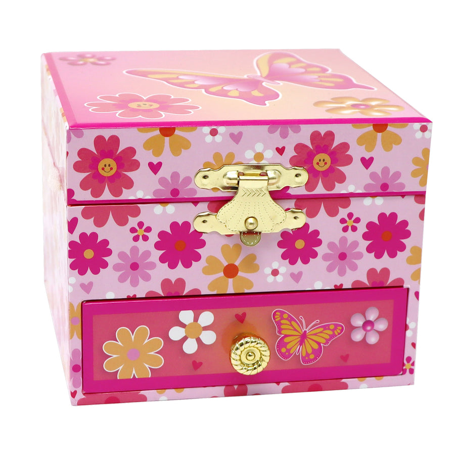 Small Musical Jewellery Box Vibrant Vacation