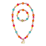 Unicorn Rainbow Charm Necklace/Bracelet Set