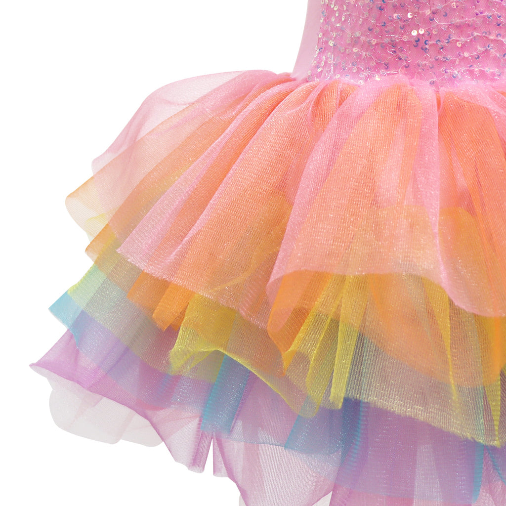 Multi-Layered Unicorn Dreamer Rainbow Party Dress