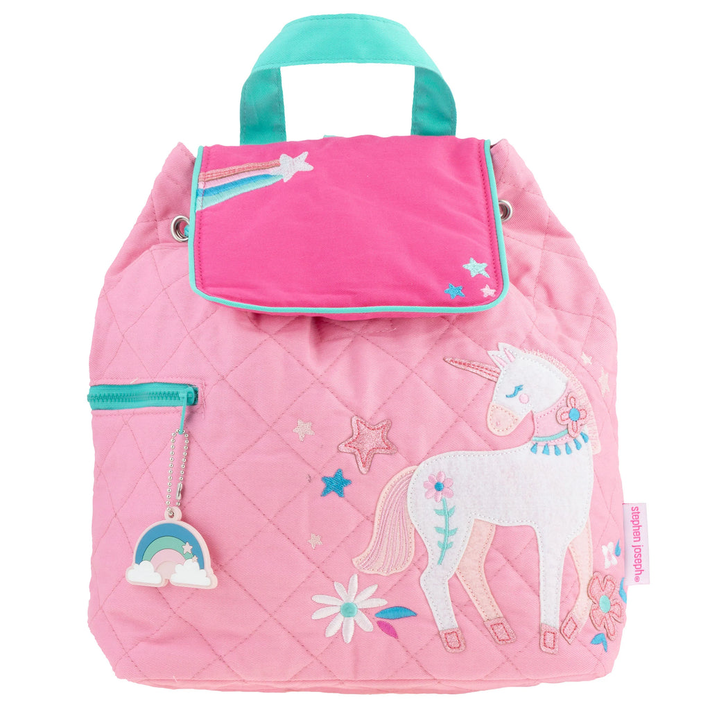 Unicorn Pink Quilted Backpacks