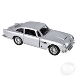 5" Diecast Pull Back Silver Aston Martin Db5