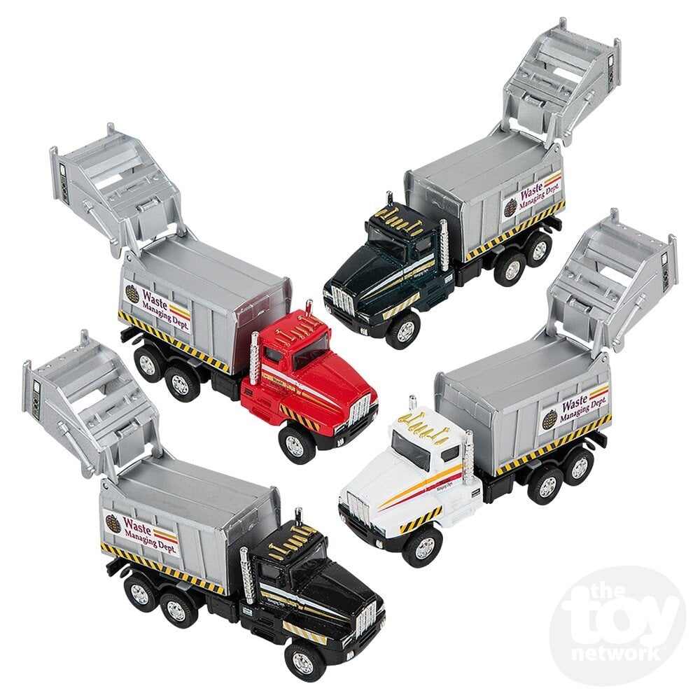 Ts - 6" Die Cast Pull Back Sanitation Truck