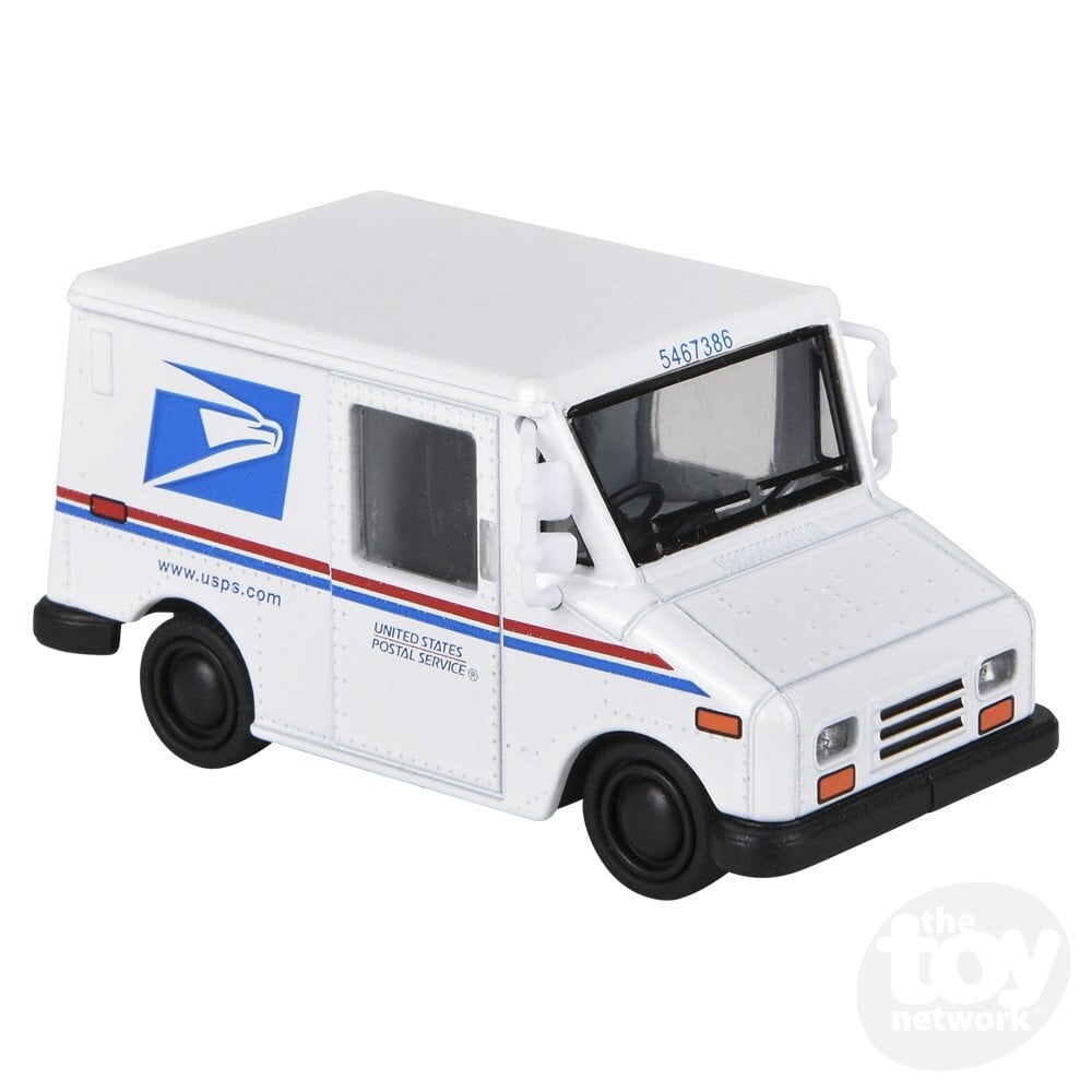 T8.5 TS - 2.5" DIECAST PULL BACK MINI POSTAL CARRIER