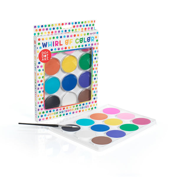 Whirl Of Color Watercolor Cakes