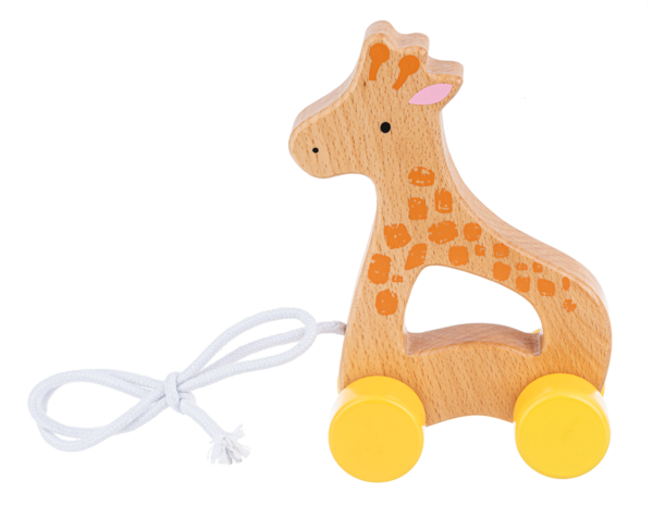 Butterscotch Giraffe Wooden Pull Toy
