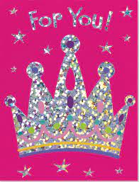 Pink Crown Enclosure Card