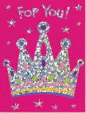 Pink Crown Enclosure Card